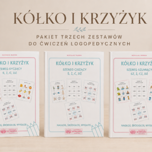 KÓŁKO I KRZYŻYK  Pakiet 3 zestawów: szereg syczący, ciszący i szumiący