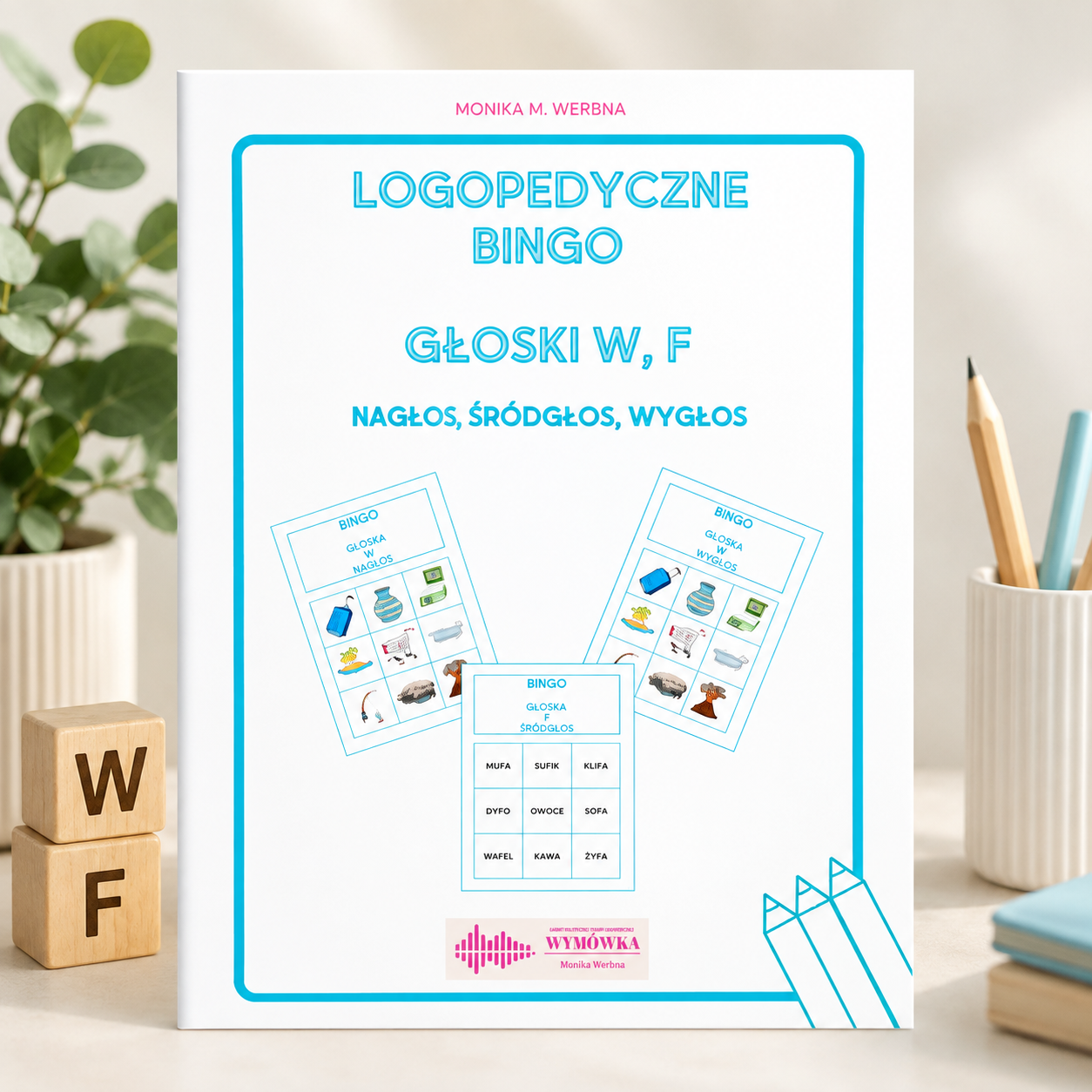 Logopedyczne bingo głoski W, F